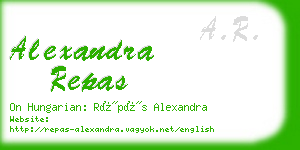 alexandra repas business card